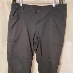 KUHL Black Convertible Zip Off Pants Shorts
